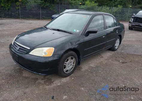 2002 Honda Civic Lx из США, поврежденный, VIN 2HGES15502H500234